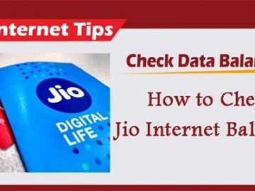 How To Check JIO Data Balance