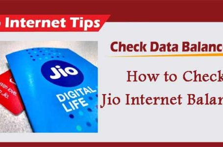 How To Check JIO Data Balance
