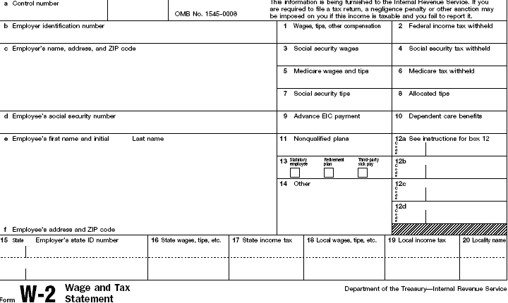  form W-2 