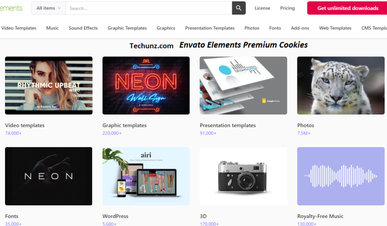 Daily Updated Envato Elements Premium Cookies 2023