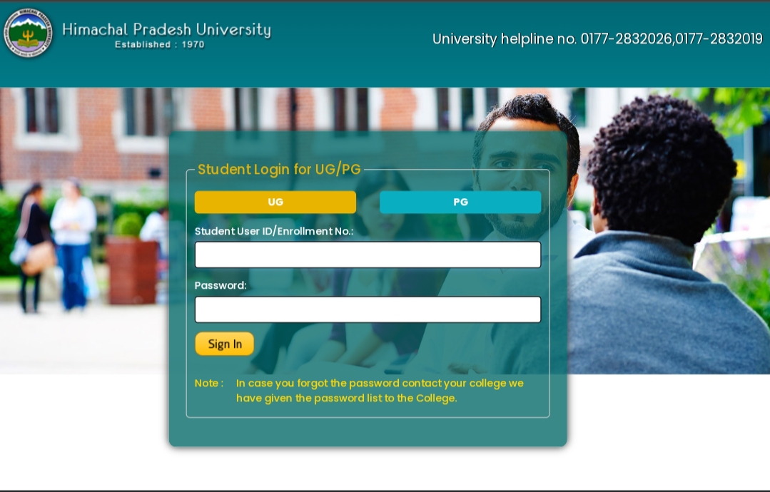 hpu student portal login